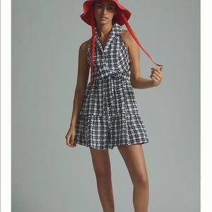 Maeve plaid mini shirt dress